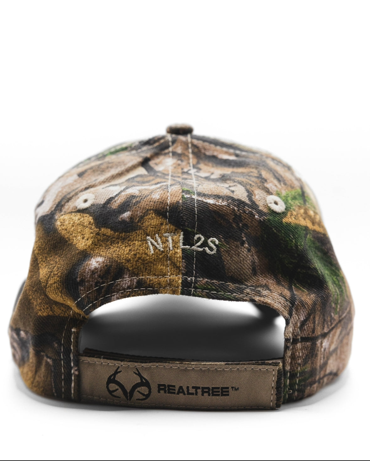First Gen Cowgirl Camo Cap - Standard Logo in Ivory on Realtree