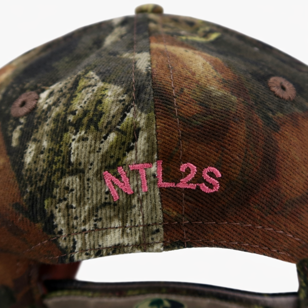 First Gen Cowgirl Barbed Wire Cap - Pink on Mossy Oak